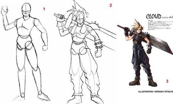 Cloud.Final Fantasy VII.Полный рост.